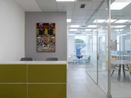 Sala d'attesa dell'ufficio di Up Contract